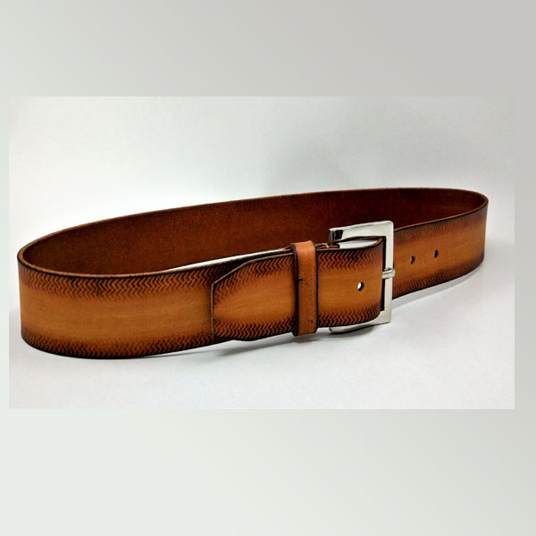 PCB14 Tan Colour with Tooled hand padded belt