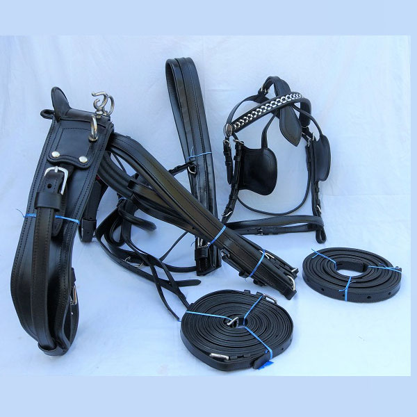 Full Leather Horse Driving Harness Set including all